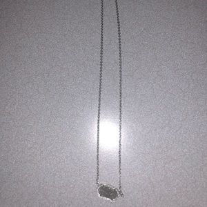 Kendra Scott Elisa silver druzy necklace